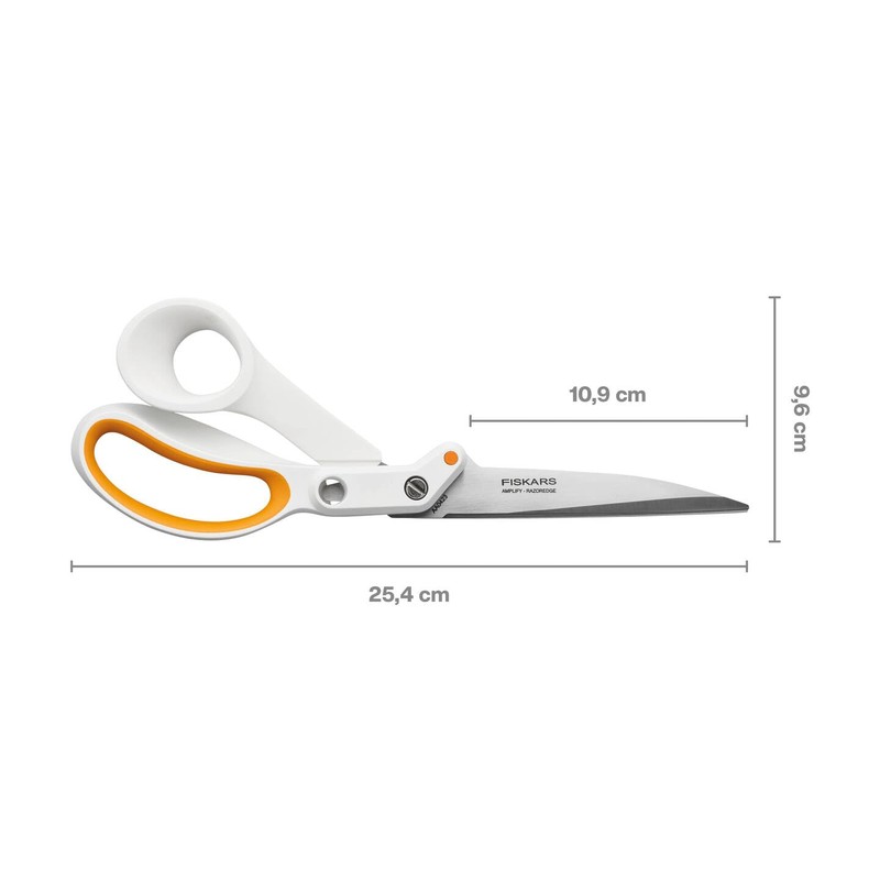 Fiskars 26cm Amplify™ Sewing Scissors – Stainless Steel Blades, Shears
