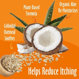 earthbath earthbath, Oatmeal & Aloe Dog Shampoo - Oatmeal Shampoo for Dogs, Itchy, Dry Skin Relief, Dog Wash, Made in USA, Cruelty Free, Fragrance Free Pet Shampoos - 16 Oz (1 Pack)