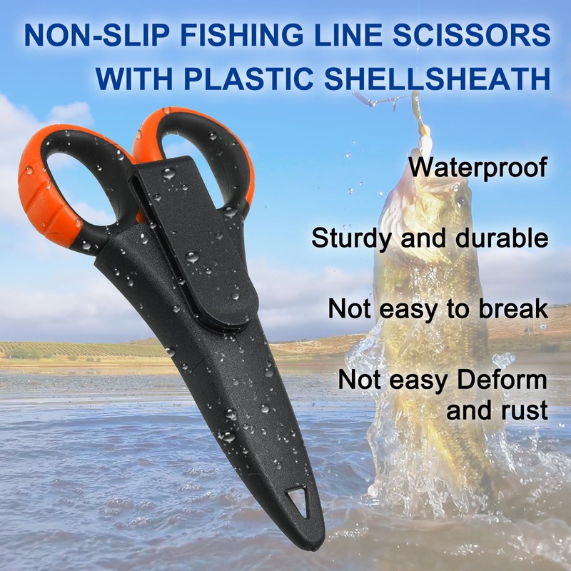 PATIKIL Fishing Scissors Non-Slip Giza Blade Line Cutter Blade Scissors