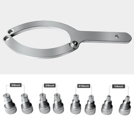 BZBMGMO Heavy Duty Adjustable Gland Nut Wrench/Hand Wrench Tool For Hydraulic Cylinders On Farm and Construction Equipment. Comes With 1/4" and 5/16" and 2/5" and 3/8" Pins