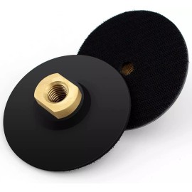 Roxx Tools 4" wet dry polisher grinder stone polish pad 47+ aluminum flexible rubber backer