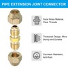 TA-VIGOR 2PCS Pipe Extension Joint Connector Set, Copper Pipe Coupling