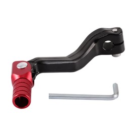 GOOFIT black and red Aluminum Alloy Gear Lever Shift Lever Pedal Folding Gear Lever Replacement for Cb250 Motocross Bike ATV Dirt PitBike
