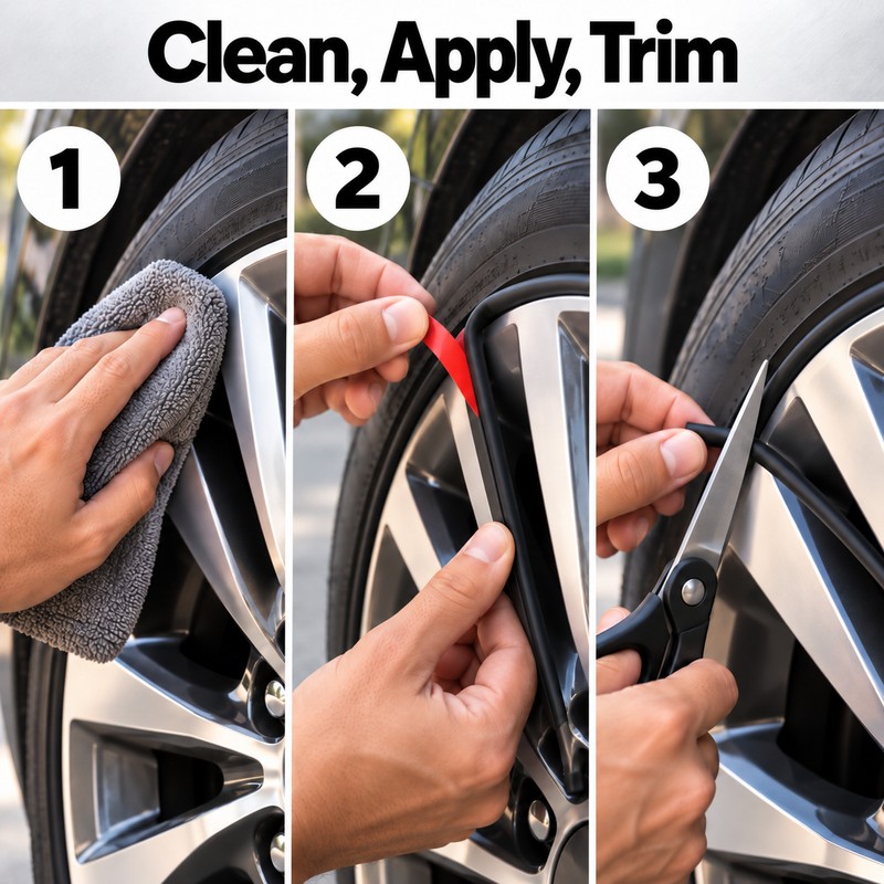 Universal Car Rim Protector Strip for Wheel Edge Protection -