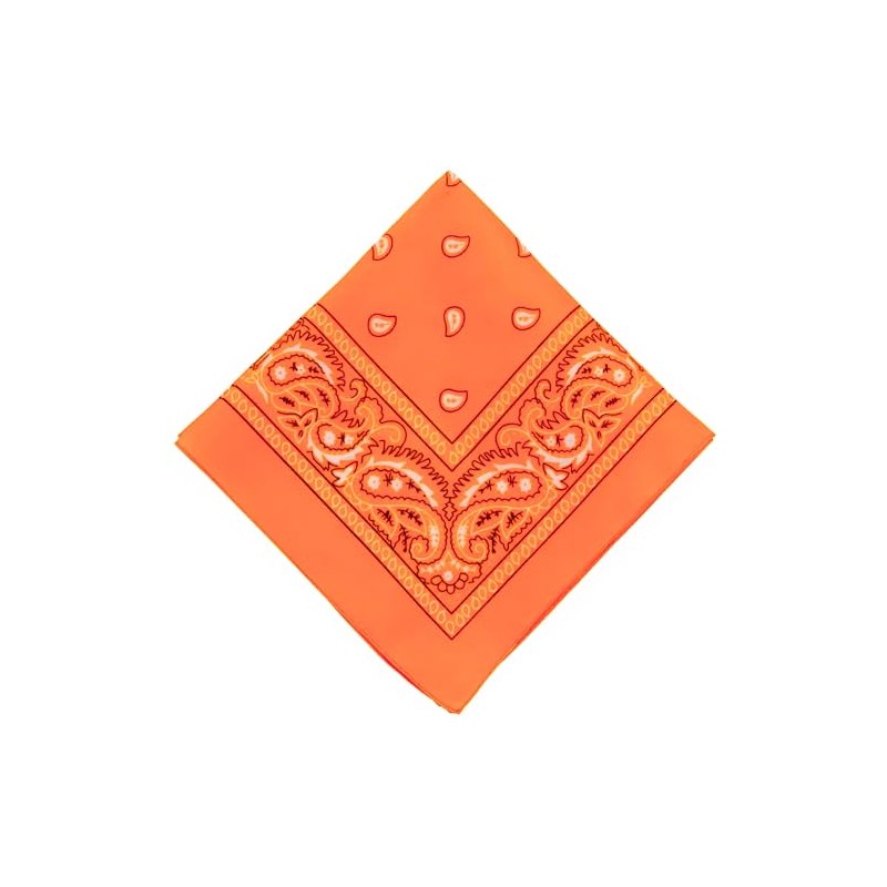 Vibrant Neon Polyester Bandana (20"x20") - 1 Pc - Perfect