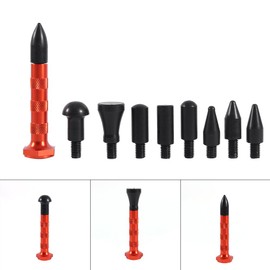 EBTOOLS Paintless Dent Repair Hammer Kit Tools Dent Ding Hammer 9 Heads Tap Down Kit Knockdown Tool Paintless Hail Removal