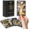 Wyspell Classic Tarot Cards with Guide Book - 78 Gold