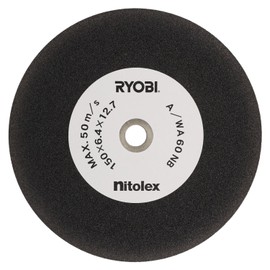 Kyocera Old Ryobi Conspicuous Whetstone for Double-ended Grinders TG-151 5.9 x 0.5 inches (150 x 6.4 x 12.7 mm) #60 6681680 Black