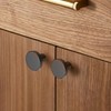 VARHHUXHA Pack of 4 Round Cabinet Knobs, Brass Drawer Knobs,