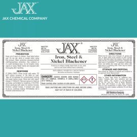 JAX Iron Steel Nickel Blackener Fast Acting Easy to Use Water Based Solution