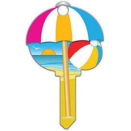 Lucky Line Key Shapes, Beach House Key Blank, SC1, 1 Key (B113S)