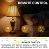 KINUR Amber Sleep Light Bulbs 1800K with Remote Control, E26