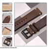 Anbeer Watch Band, Military Style Top Grain Leather, Quick Release