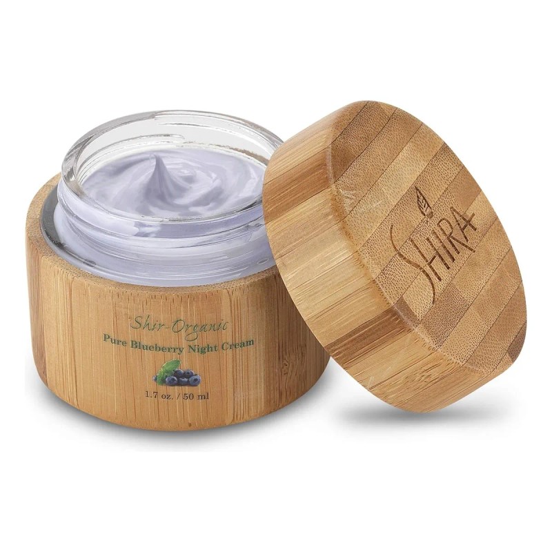 Shir Organic Blueberry Night Cream Para Piel Nutritiva, Sin