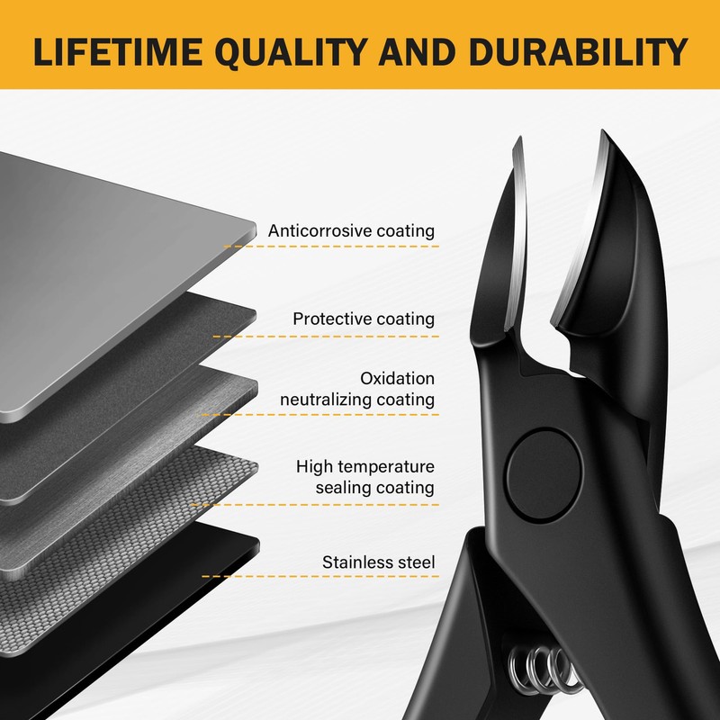 BEZOX Toe Nail Clippers for Thick Toenails for Seniors –