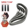 30PCS 1 Inch x 30 Inch 600/800/1000 Grit Sanding Belts