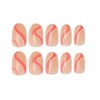 RUNRAYAY French False Nails in Red and White, Press On
