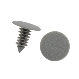 ACROPIX Universal 8.5mm Plastic Door Bumper Push Rivets Clip for Auto Car Gray - Pack of 50