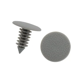 ACROPIX Universal 8.5mm Plastic Door Bumper Push Rivets Clip for Auto Car Gray - Pack of 50