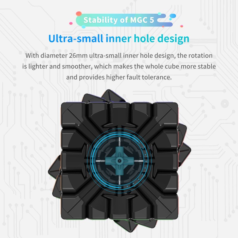 HELLOCUBE YJ MGC 5x5 Magnetic Stickerless Speed Cube 5X5X5 Cube