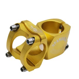 UPANBIKE Bike Stem 31.8mm 28.6mm 32mm Aluminum Alloy Short Stem for Mountain Bike Road Bicycle MTB BMX(Gold)