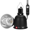 REPTITRIP 5.5" Reptile Heat Lamp Fixture with PID Dimming Thermostat,