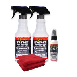 LiQuiTube CCS Multi Surface Cleaner - Bug Remover for Motorcycles, Cars, Trucks, RVs, Boats - Polymer Chain Clear Coat Ceramic Alternative - Top Coat Shine and Protection Technology (CCS Starter Pack)