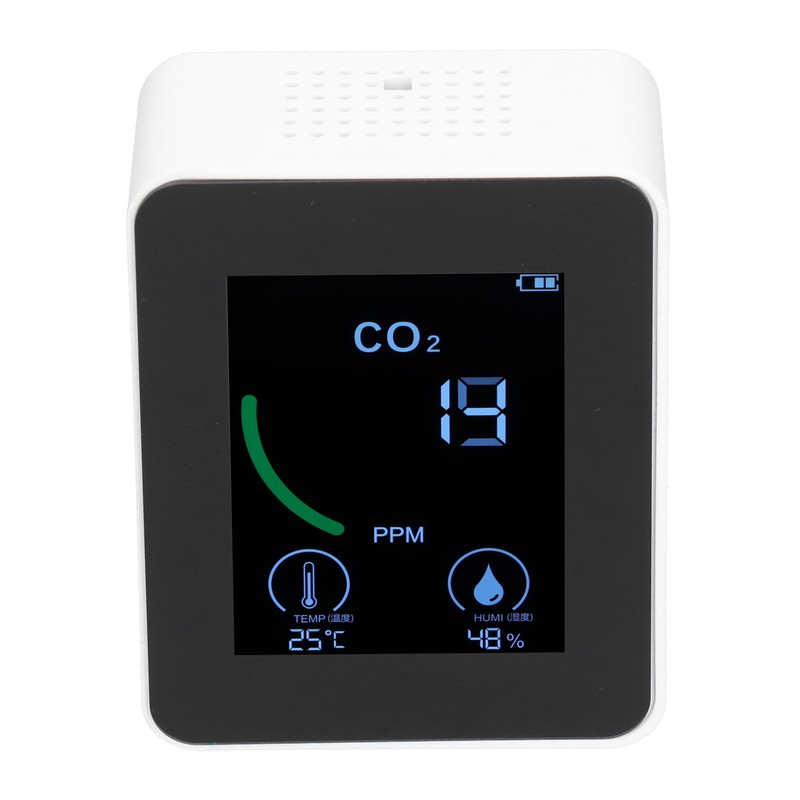 Air Quality Detector Digital USB Charging Carbon Dioxide Monitor Temperature