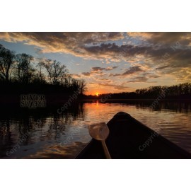 Unbranded River Dreams Inspirational Poster | Canoe-River-Do