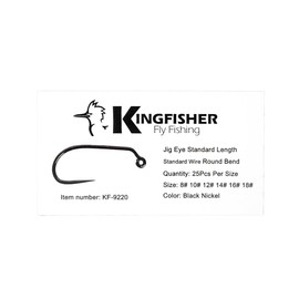 Kingfisher Fly Fishing Jig Fly Tying Hook Barbless