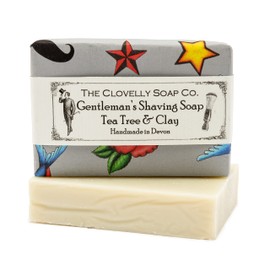 Clovelly Soap Co Natural Handmade Gentleman's Shaving Soap Bar for all Skin Types 100g