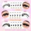 300 Pieces Eyelash Extensions, Fluffy Clusters, Eyelash Clusters, 3 Styles,