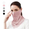 Multi-Sport Cooling Neck Gaiter Face Sun Mask UV Protection White (TW) 2ea