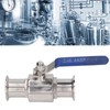 Sanitary Ball Valve Stainless Steel Quick Install Water Clamp Valve