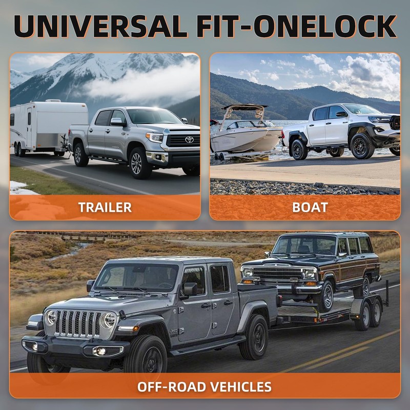 LogicTwist Combination Lock Trailer Hitch Pin for Truck RV Boat,