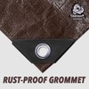 CARTMAN Finished Size 10x10 Feet Extra Thick 20 Mil Brown