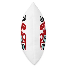 Frog of Northwest Coast Native American Indian Style Throw Pillow