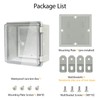 LMioEtool ABS Plastic Dustproof Waterproof IP65 Junction Box Hinged Shell