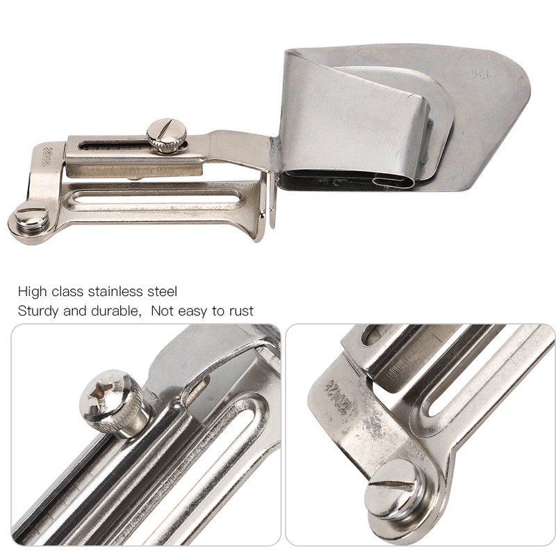 Sewing Machine Binder Lockstitch Presser Foot Hemmer Rolled Hem Binding