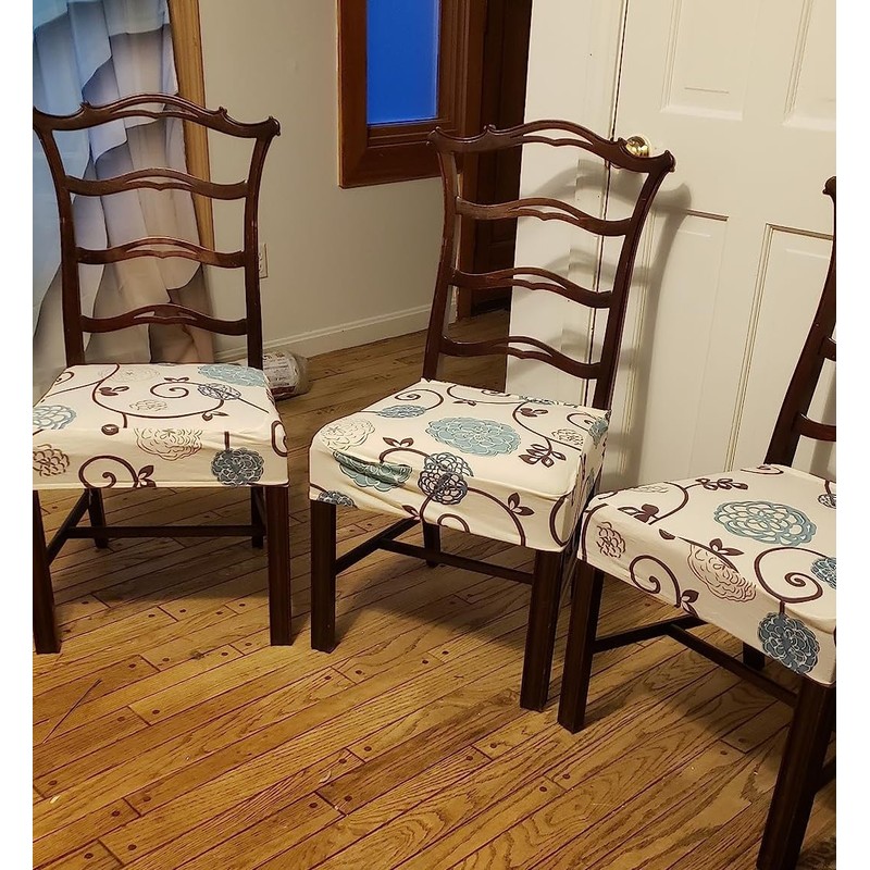 SearchI Stretch Dining Chair Seat Covers Set of 4, Soft