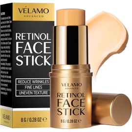 VELAMO ADVANCED Retinol Face Stick 8g – Solid Retinol Serum & Moisturizer for Face, Anti-Aging Retinol Cream Stick for Men and Women, Fine Line & Wrinkle Treatment, Easy-Glide Skincare
