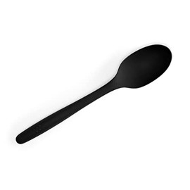 Misen Silicone Mixing Spoon - Silicone Spoons for Cooking - Large Heat Resistant Kitchen Spoons - 12 inch - Black