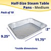 IDL Packaging Half-Size Aluminum Steam Table Pans - Medium, 13"