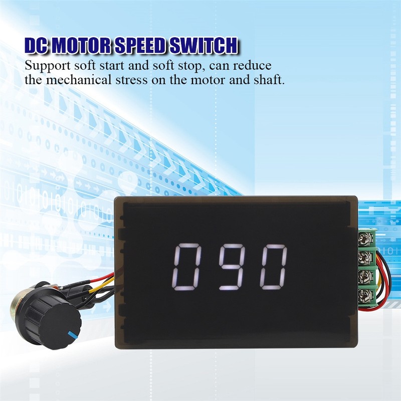 30A DC Motor Speed Governor 6V 12V 24V 48V Digital