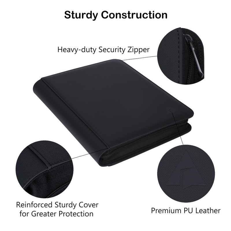 Rayvol Premium 9-Pocket Card Binder - Fits 828 Trading Cards,