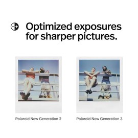 Certified Brands Polaroid Now 3rd Generation i-Type Instant Film Camera with 16 Color Film Photos, Arctic Blue | with Signature Series Case Bundle