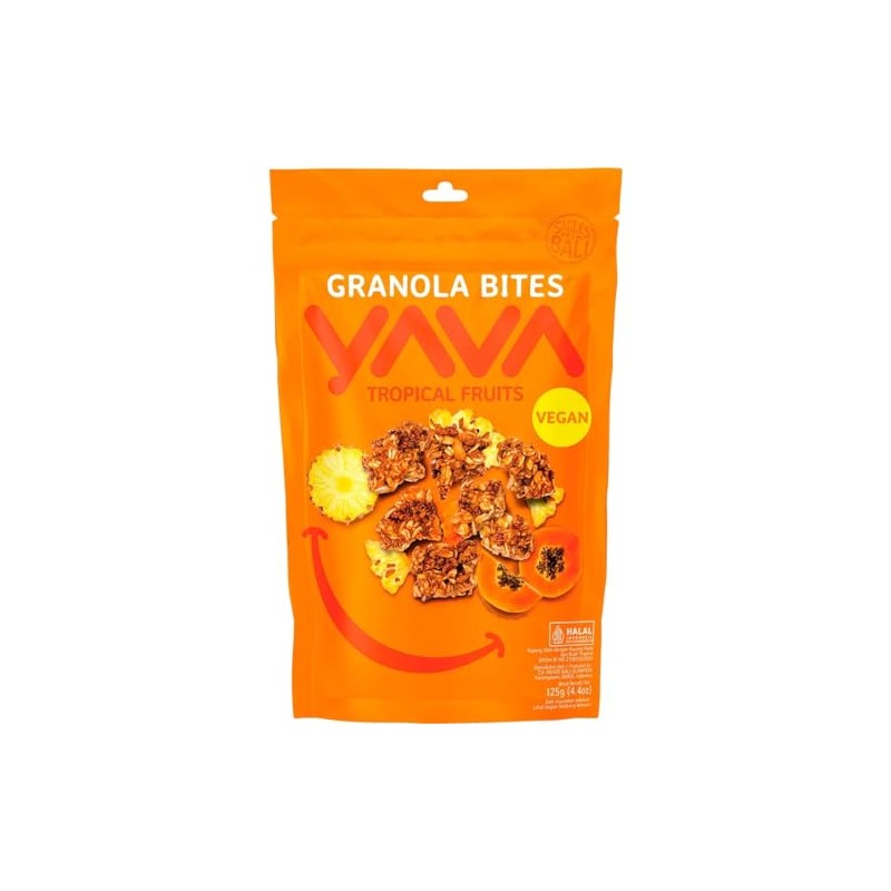 Yava Tropical Fruits Granola Bites 125 g