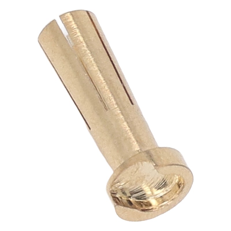 50 Pcs 5mm Battery Connector Plug 5mm Brass High Hardness