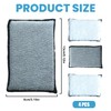 4 Pcs Double Sided Scrub Pads Car Detailing, Microfibre Scrubber