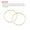 sourcing map Flower Earring Beading Hoop Rings, Open Bezel Linking